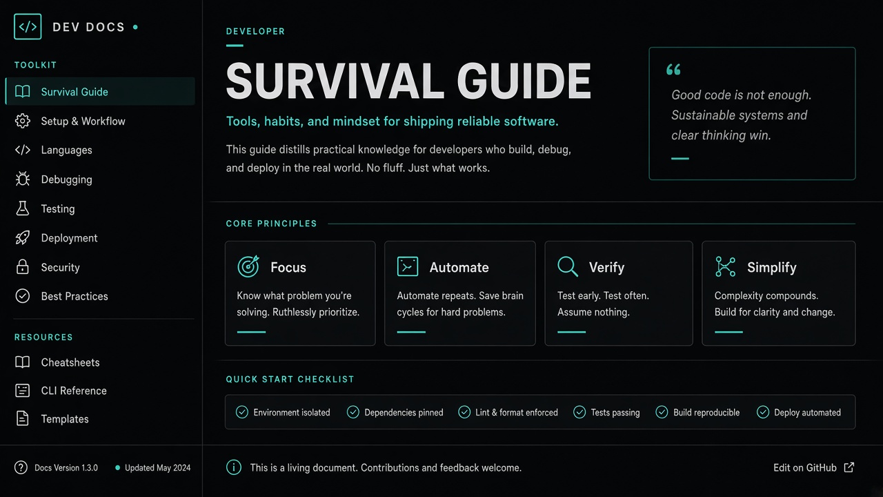 Dev Survival Guide