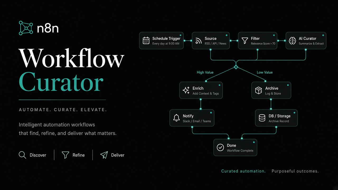 Workflow Curator — Free n8n Template Discovery & Bundling
